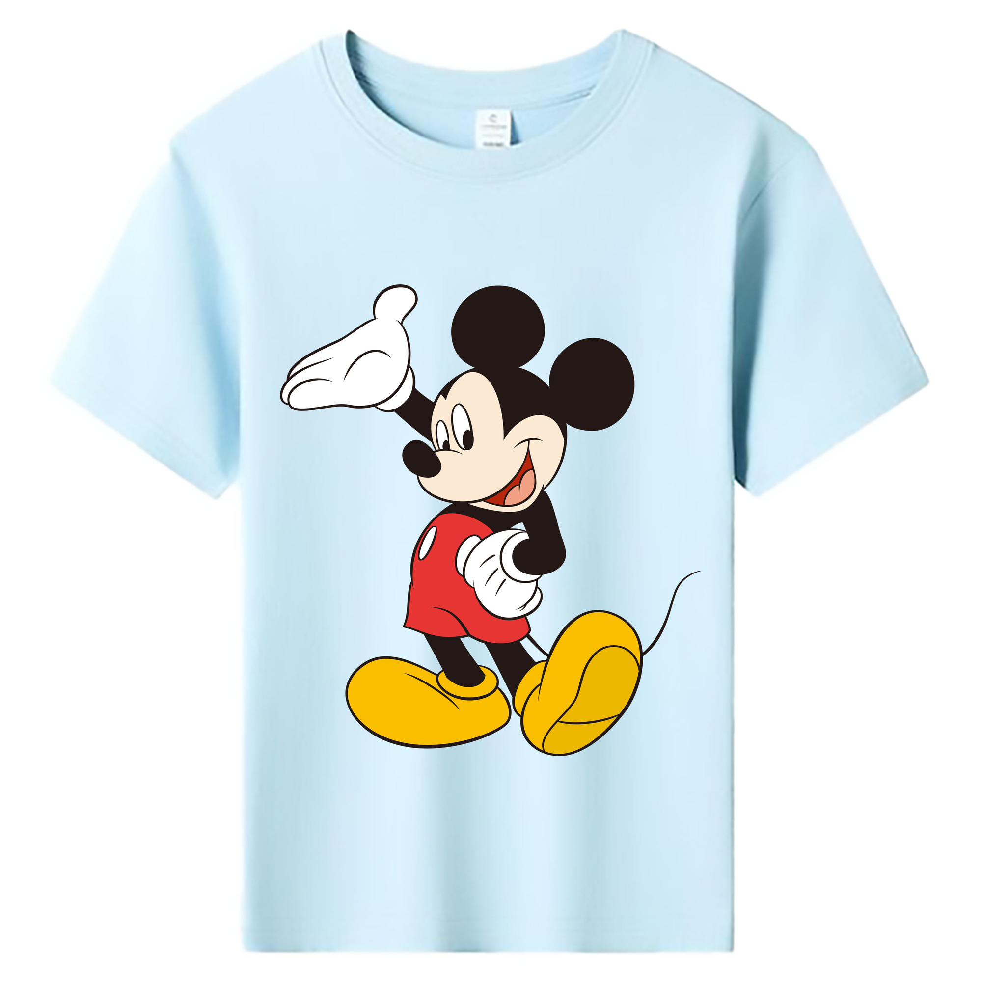 ミッキーマウス Mickey Mouse 綿100％キッズTシャツ（フロントプリント）